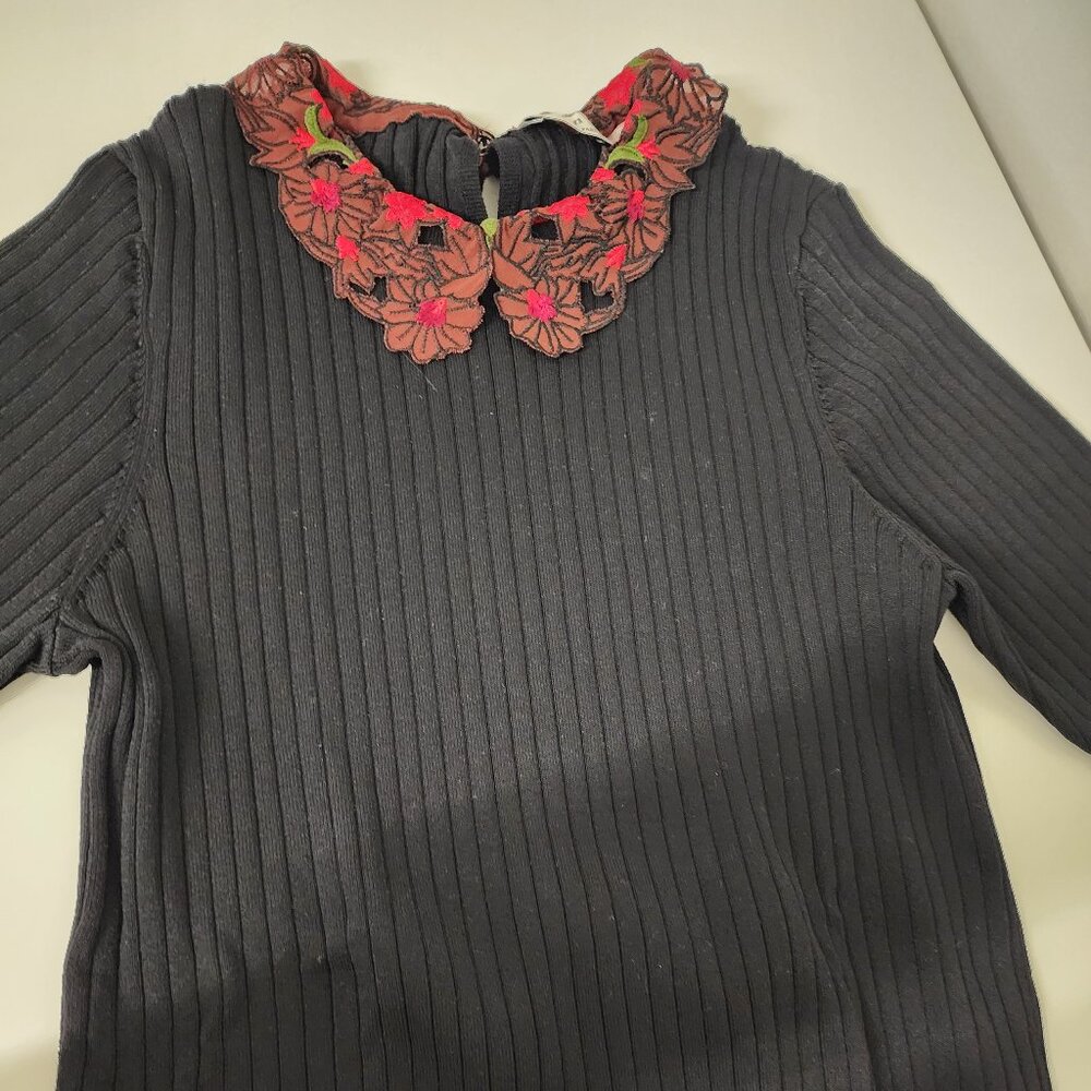 Sandro knit black sweater
